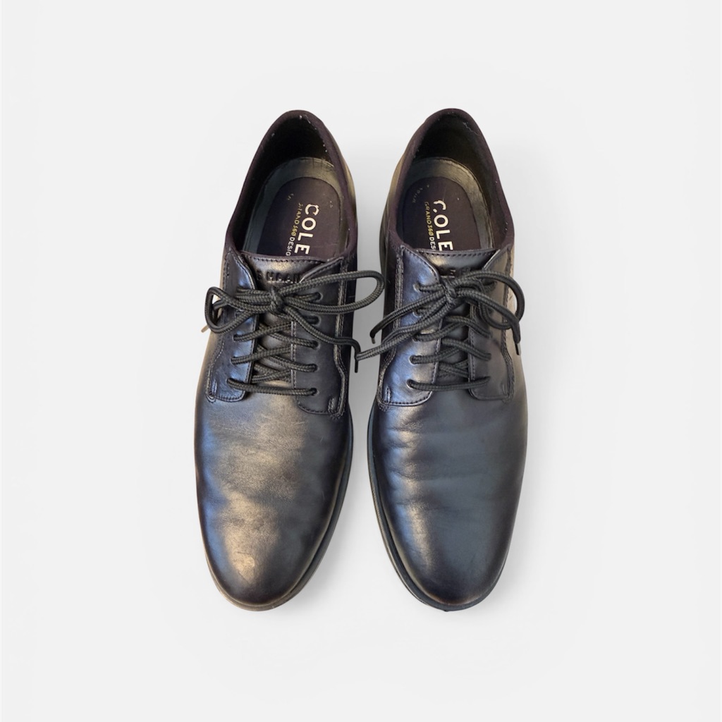 Cole Haan Men's Grand 360 Black Leather Oxfords Size 11.5m